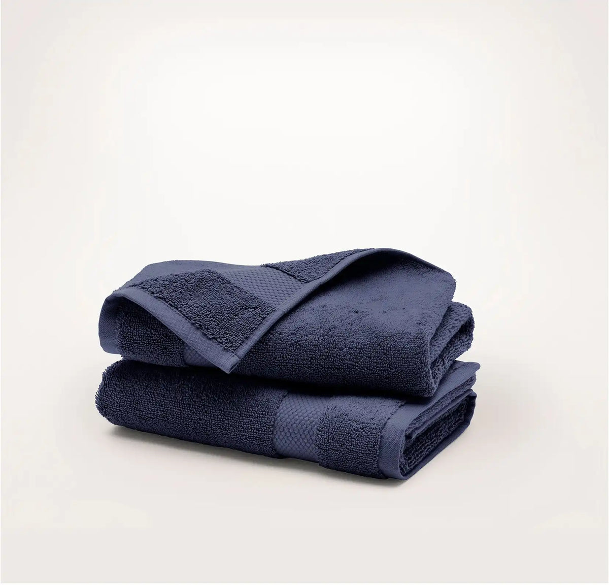 Plush Hand Towels (Pair) Coastal Navy