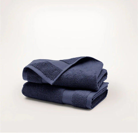Plush Hand Towels (Pair) Coastal Navy