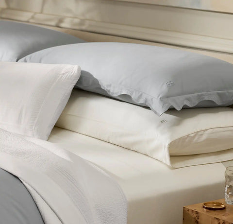 Signature Embellished Duvet Set Shore/Shore Curved Edge