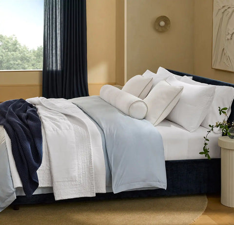Signature Handstitched Quilted Sham White