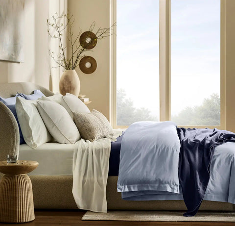 Signature Hemmed Duvet Set Hydrangea