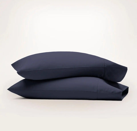 Signature Hemmed Pillowcase Set Coastal Navy