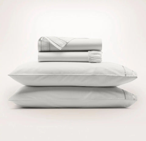 Signature Embellished Sheet Set Mist/Mist Ladder Stitch