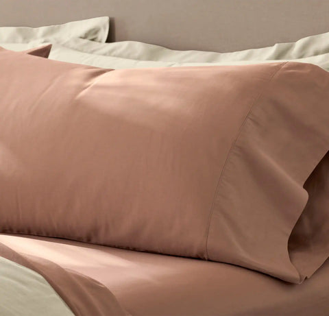 Signature Hemmed Pillowcase Set Terracotta