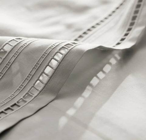 Signature Embellished Sheet Set Mist/Mist Ladder Stitch