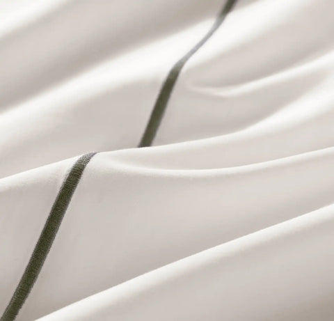 Signature Embellished Sheet Set White/Juniper Embroidered