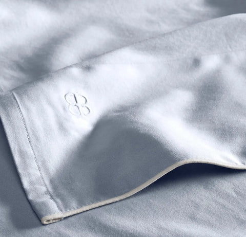 Signature Embellished Sheet Set Hydrangea/White Piped Edge