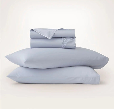 Signature Embellished Sheet Set Hydrangea/White Piped Edge