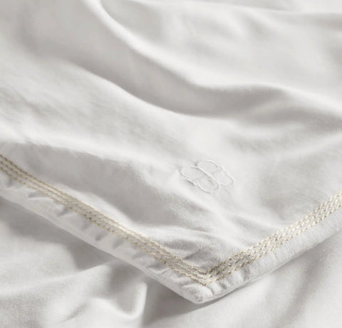 Signature Embellished Duvet Set White/Shore/Sand Sail Stitch