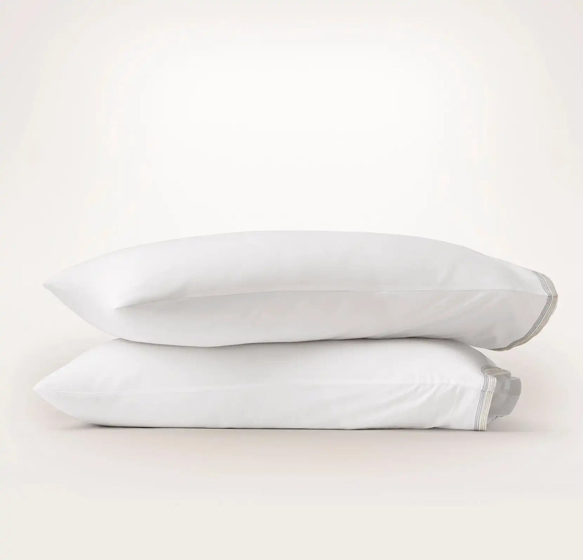Signature Embellished Pillowcase Set White/Shore/Sand Sail Stitch