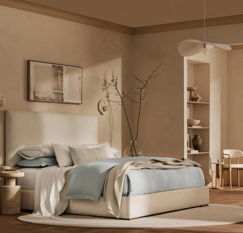 Percale Embellished Sheet Set White/Shore/Sand Sail Stitch