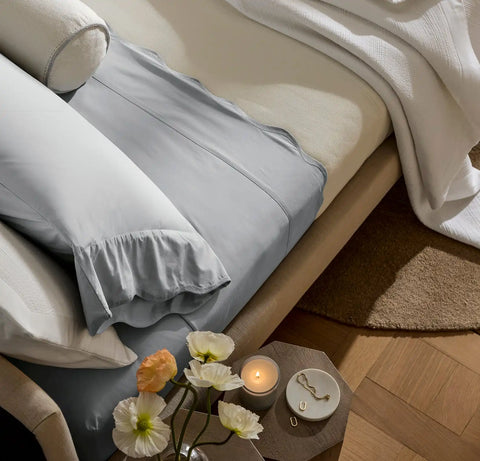 Signature Embellished Sheet Set Shore/Shore Curved Edge