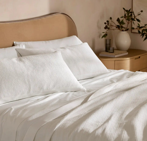 Signature Stitchline Sham White