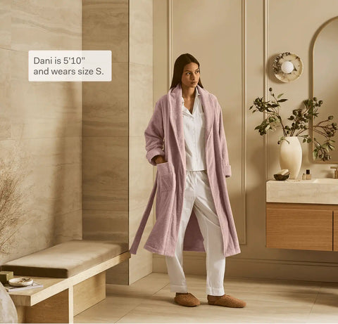 Turkish Ultra Plush Robe Dusty Rose