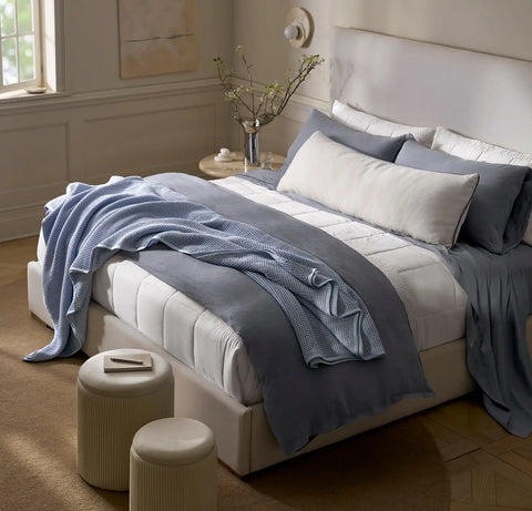 Threadmark Pillow Cover Soft White/Melange Bay
