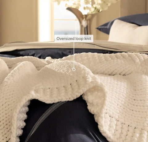 SuperLoop Throw Blanket Coastal Navy