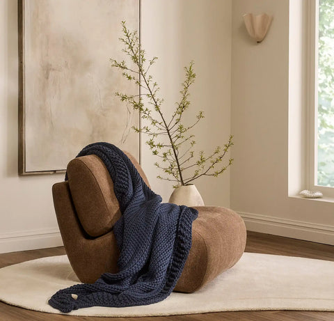 SuperLoop Throw Blanket Coastal Navy