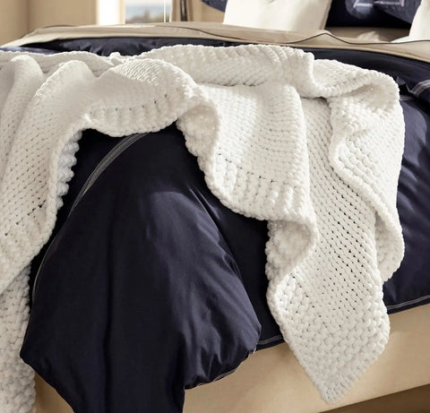 SuperLoop Throw Blanket White