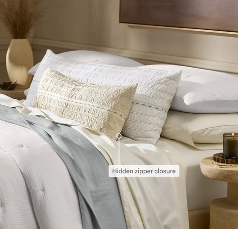 Tideline Pillow Cover Natural/Shore
