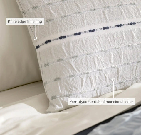 Tideline Pillow Cover Shore/Coastal Navy