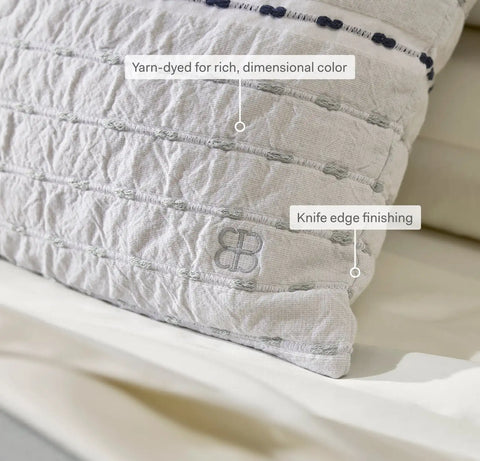 Tideline Pillow Cover Shore/Coastal Navy