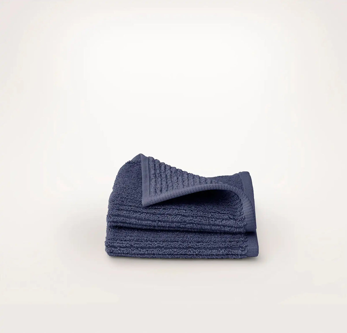 Turkish Ribbed Washcloths (Pair) Coastal Navy