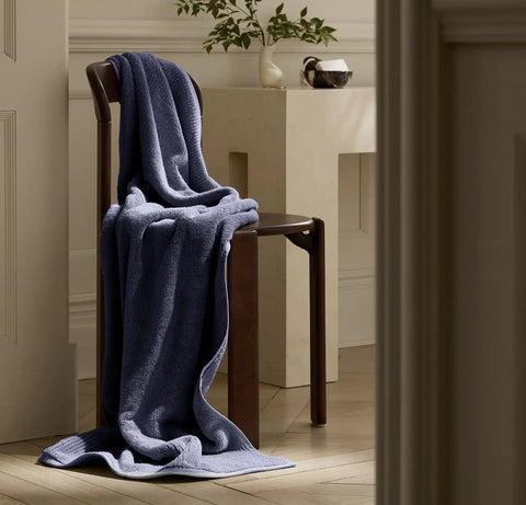 Turkish Ultra Plush Bath Towel Coastal Navy