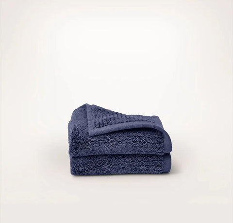 Turkish Ultra Plush Washcloths (Pair) Coastal Navy