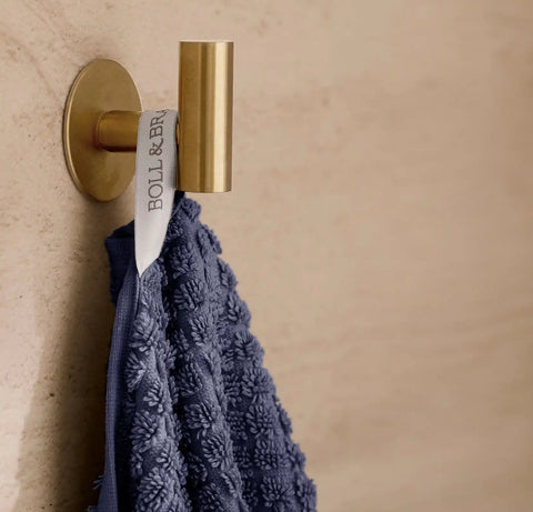 Turkish Waffle Bath Towel Coastal Navy