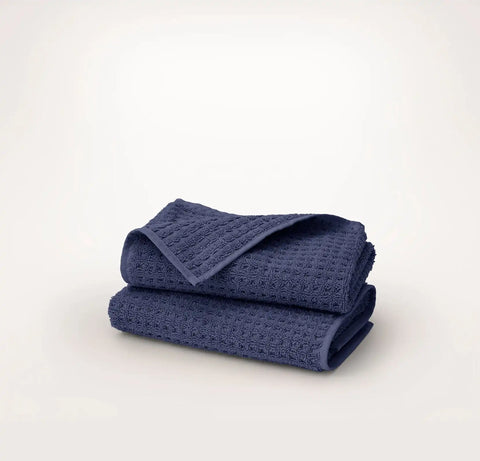 Turkish Waffle Hand Towels (Pair) Coastal Navy