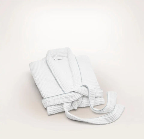 Waffle Robe White/Shore