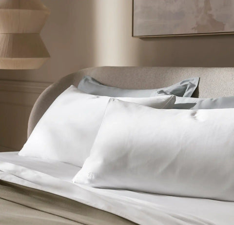 Signature Embellished Sheet Set White/White Piped Edge