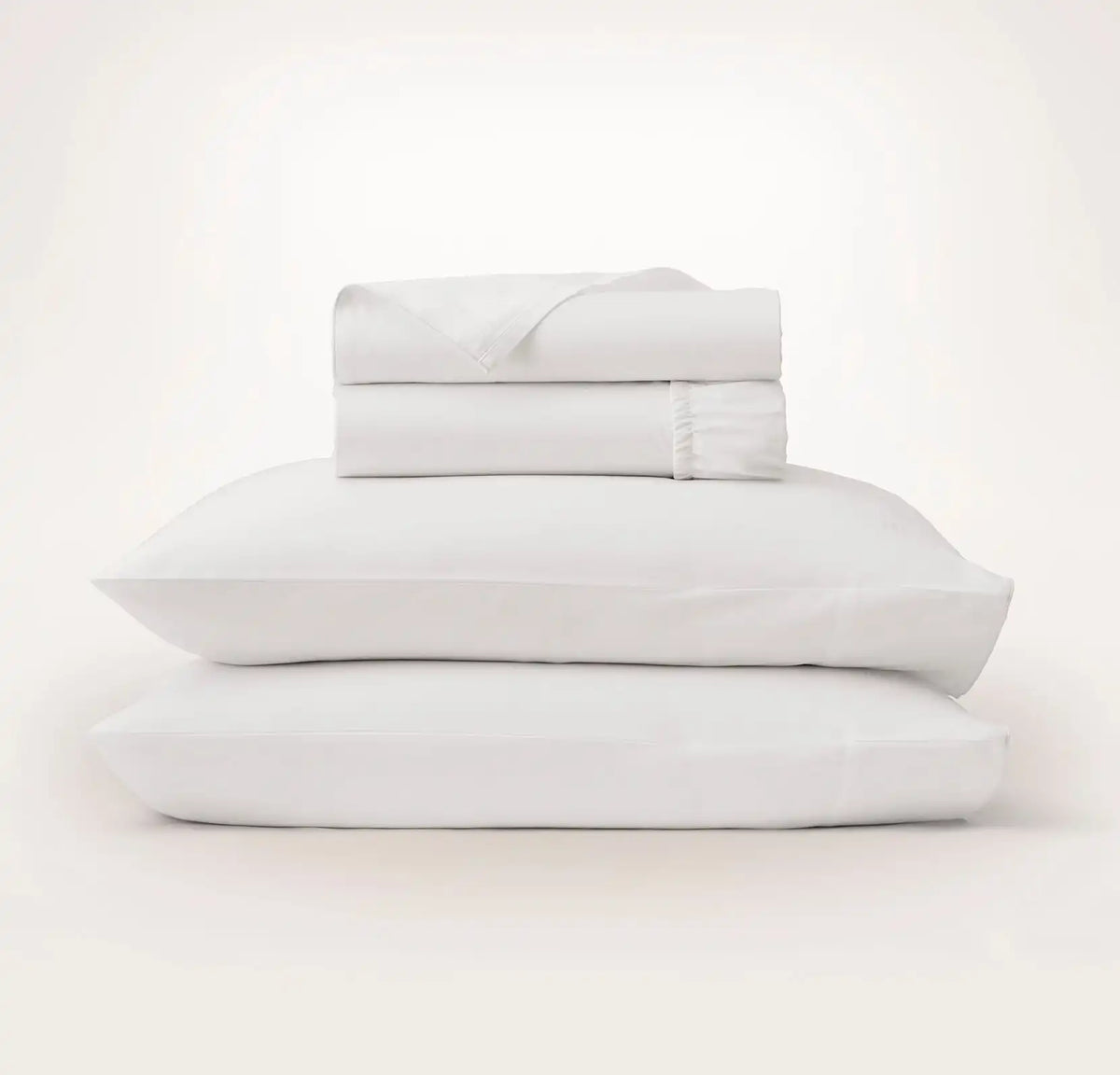 Signature Embellished Sheet Set White/White Piped Edge